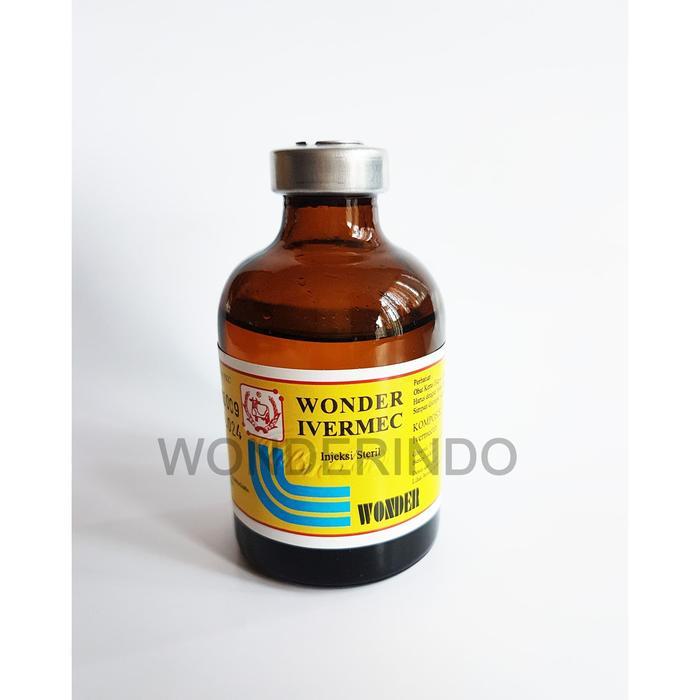 Wonder Ivermec 50 mL obat cacing kutu injeksi ivermectin untuk hewan