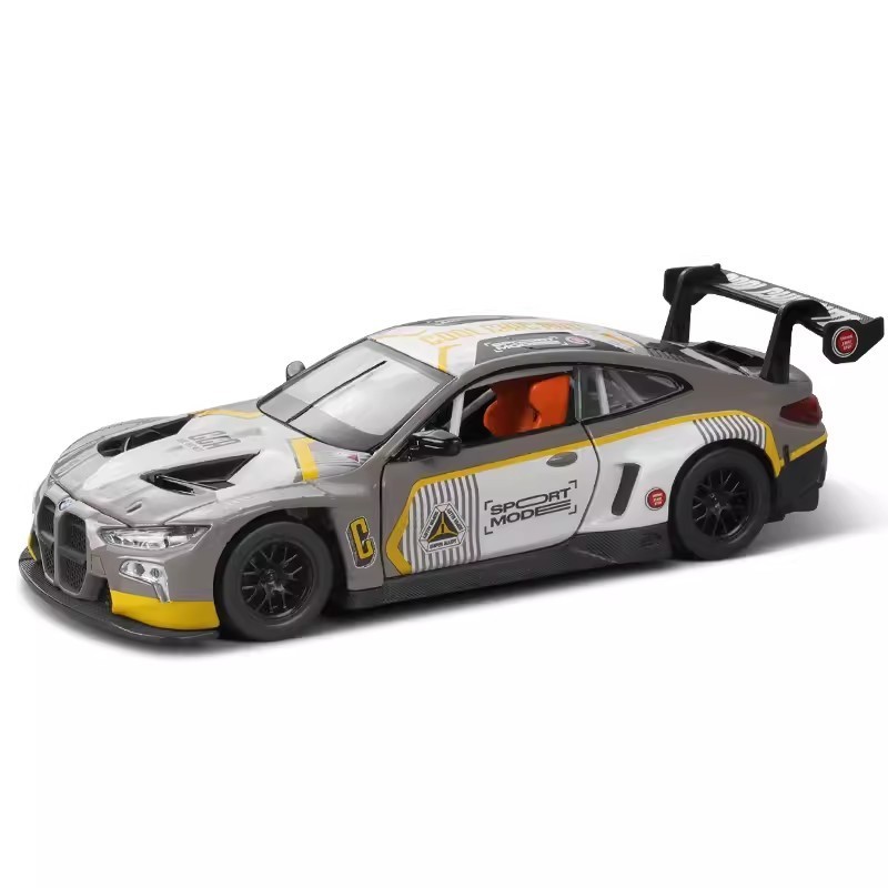 CCA MSZ 132 BMW M6 M4 Z4 GT3 I4 M50 alloy car model childrens toy car ecasting with sound and light 