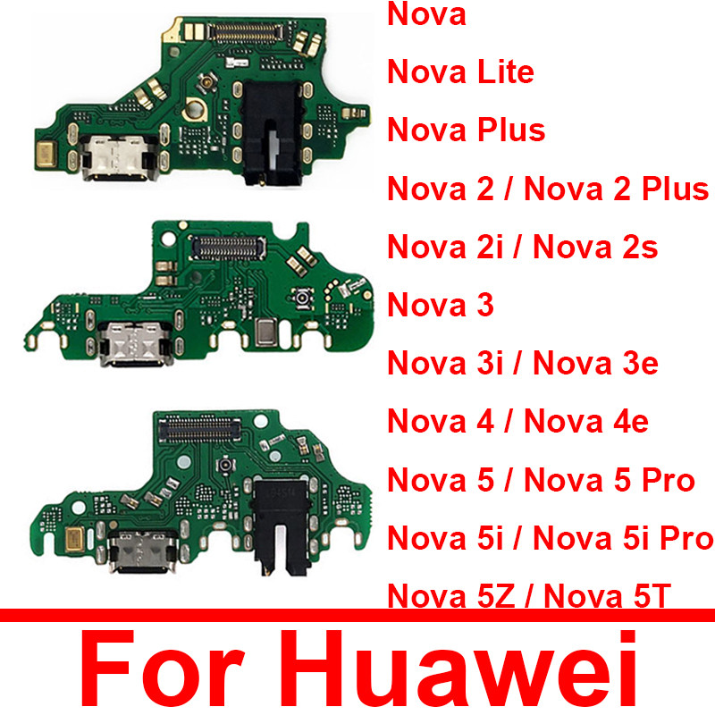 Untuk Huawei Nova Lite 2 Plus 2 3 4 2S 2i 3i 3e 4e 5Z 5T 5 5i Pro Papan Port Pengisi Daya USB dengan