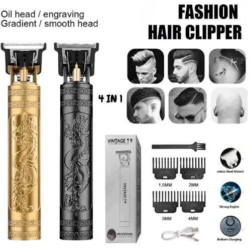 Alat Cukur T9 Dragon Alat Cukur Rambut Dragon T9 Cukur Rambut Hair Clipper Cukur Vintage