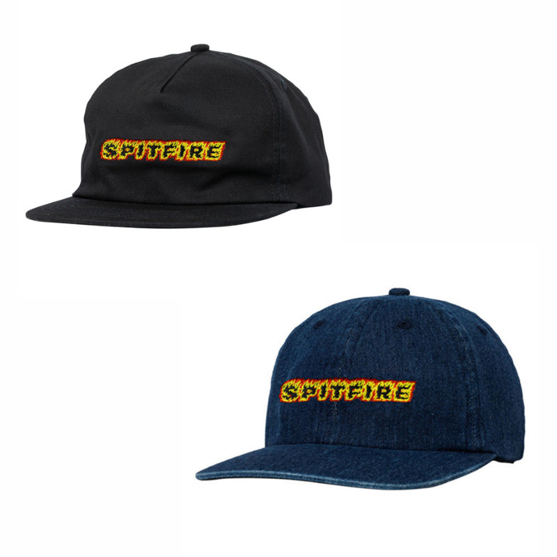 Topi Spitfire Flames Script Hat
