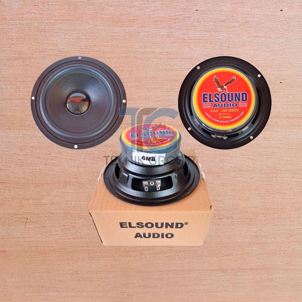 Speaker Bass ELSOUND 6 Inch Magnet Besar 8 Ohm 150 Watt untuk Audio Rumahan