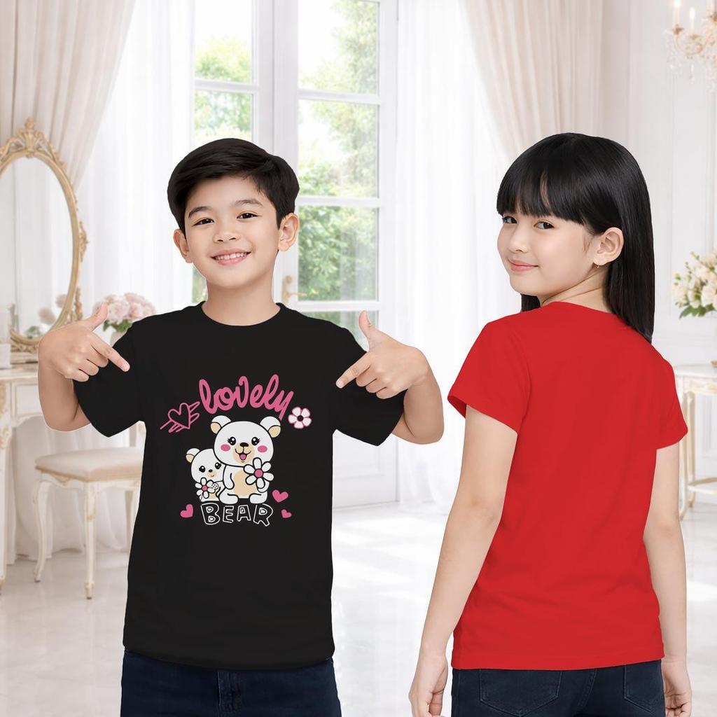 Bear Beruang Anak Street Animal Kaos Cotton Combed