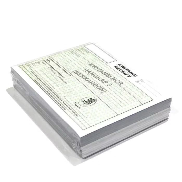 Bamboo Kwitansi NCR Buku Kwitansi Rangkap 3 Ply 1/2 Folio