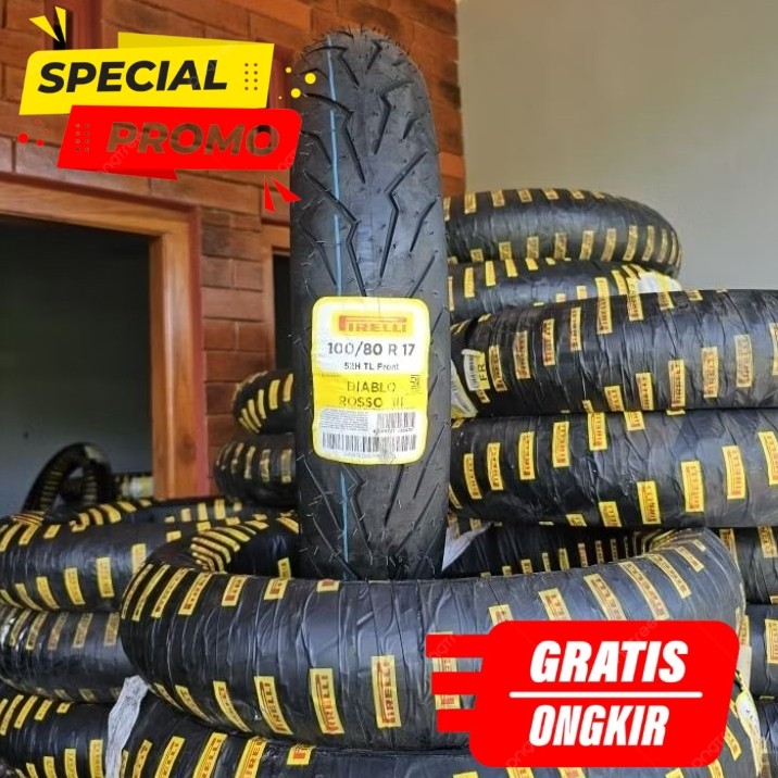 Ban Motor Pirelli 100/80-17 Tubeless Empuk Performa Tinggi Yamaha Vixion