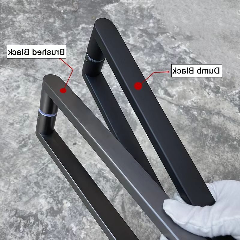 Baru 1 Pasang Gagang Pintu Geser Kamar Mandi Baja Tahan Karat 304, Gagang Pintu Kaca, Warna Krom/Hit