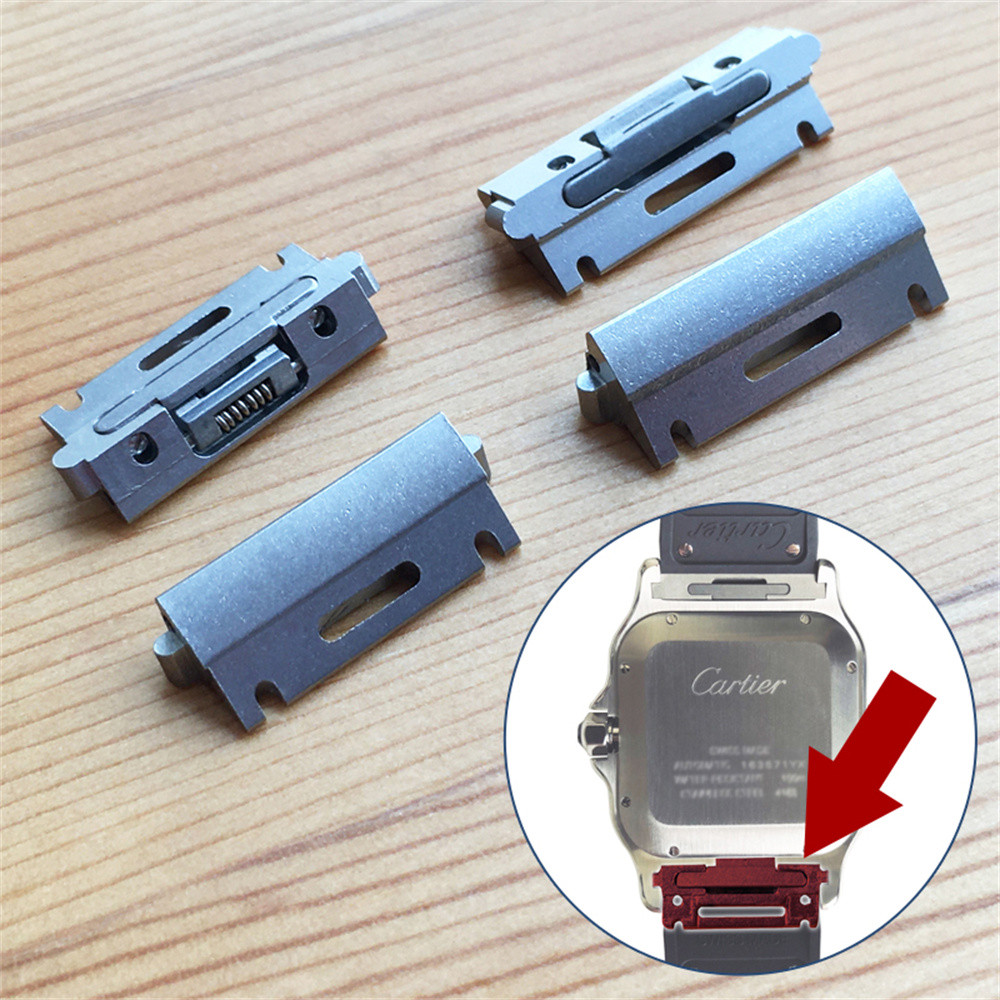 High Quality Quick Release Watch Strap erts for Cartier Santos Quick Switch Watch Leather Band