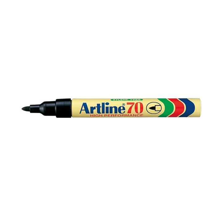 ARTLINE Spidol Permanen Spidol Marker 70 1.5 mm, Hitam/ Merah/ Biru - LUSIN - Hitam