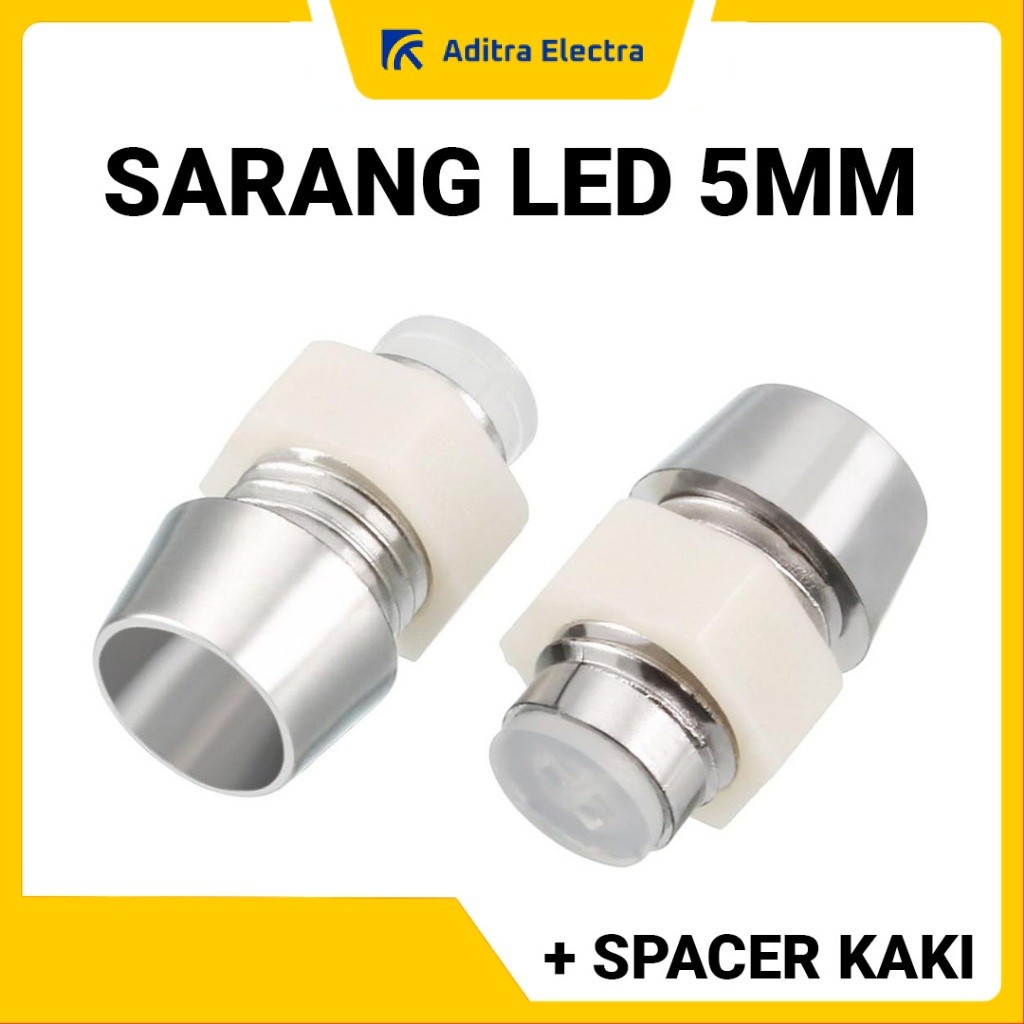 Rumah LED 5mm | Holder Lampu LED 5mm | Sarang LED 5mm | Dudukan Lampu LED 5mm