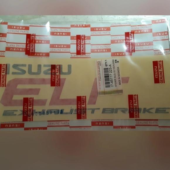 Stiker Kabin ISUZU ELF EXHAUST BRAKE