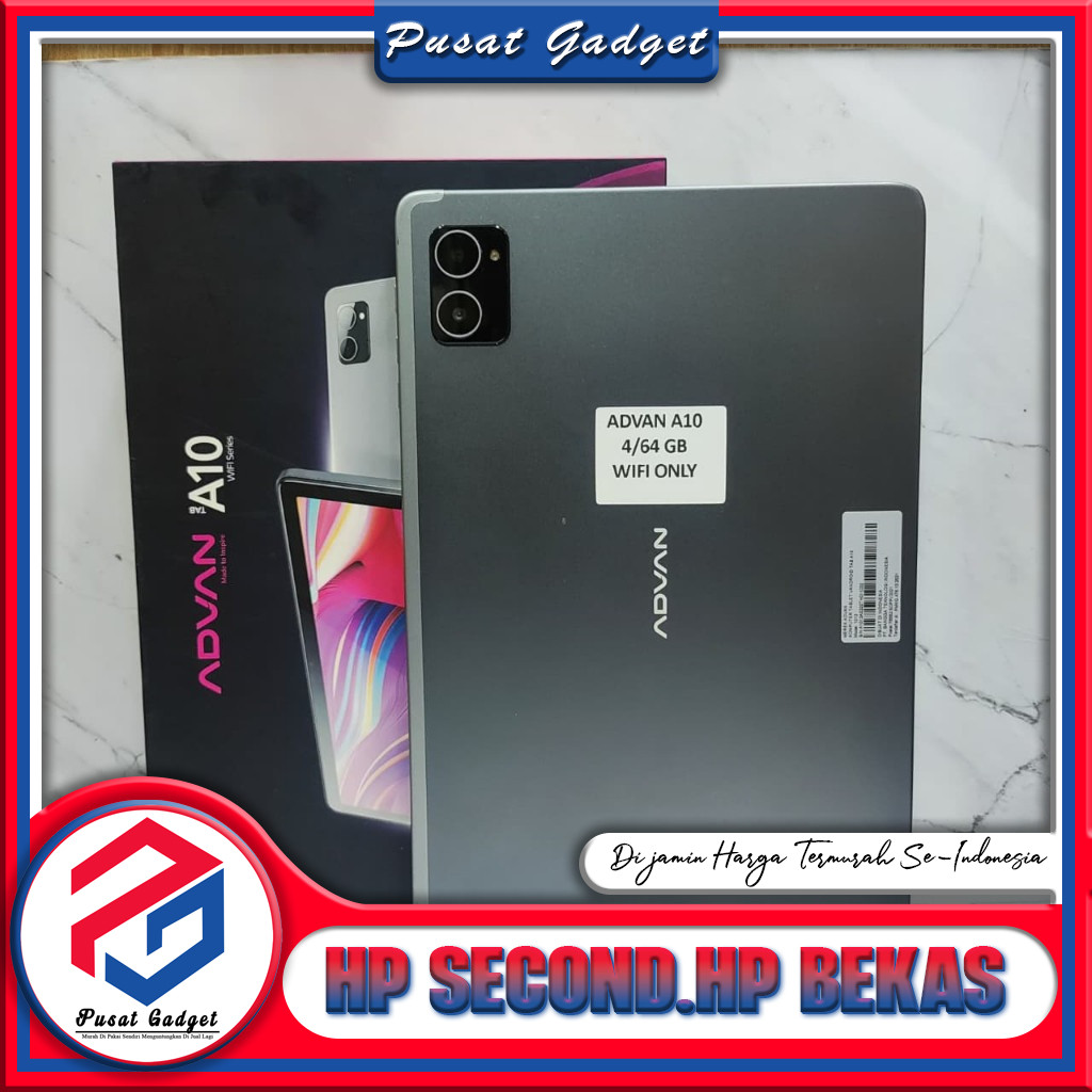 Advan Tab A10 Ram 4 Rom 64GB Second Pusat Gadget