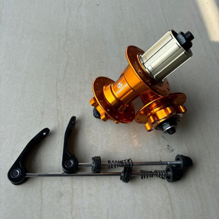 OBRAL hub freehub 28 hole pacific jangkrik casette model selop depan 2 bering belakang 4 bering sepe
