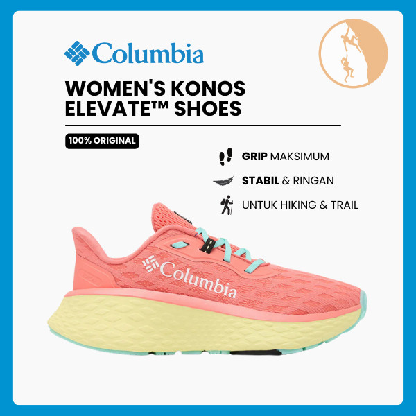 Sepatu Lari Wanita Trail Running - Columbia Women's Konos Elevate™ Shoes - (Melonade/Gulf Stream)
