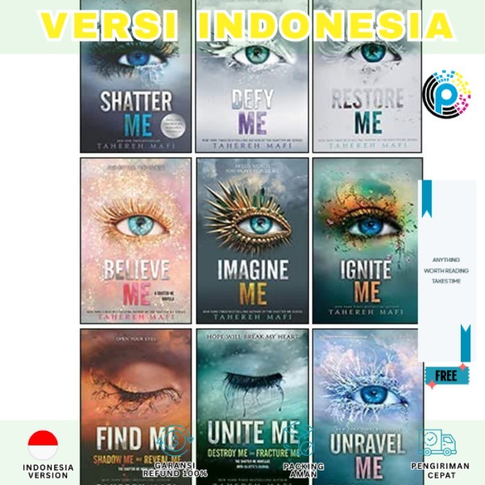 Rev_Versi Eng/Terj Indonesia_Shatter Me Series Collection 11 Books Set By Tahereh Mafi