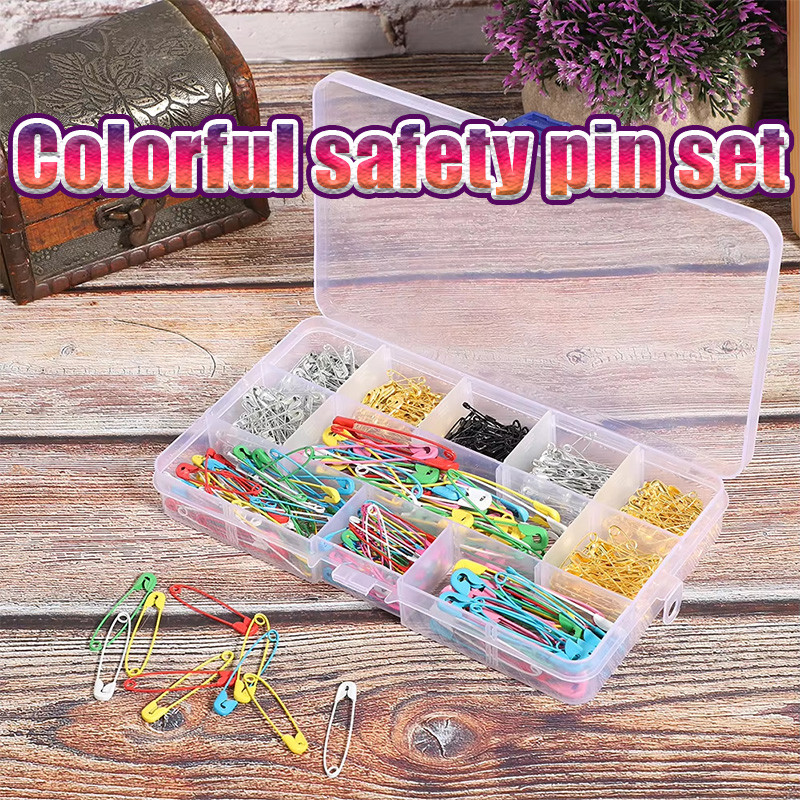 [500pcs/box] peniti 1 box peniti jilbab Portabel Kinerja Serbaguna tajam dan tidak berkarat
