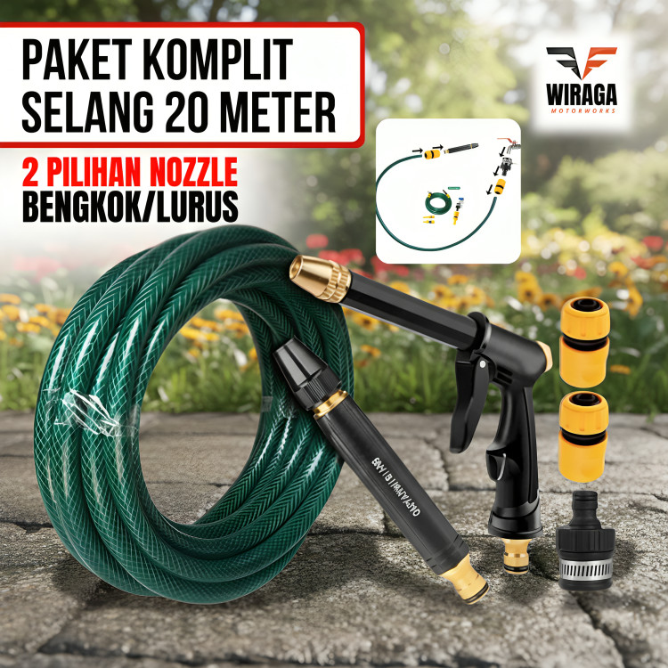 Semprotan Cuci Mobil 20 METER Komplit Semprotan Air Tanaman Selang Cuci Mobil Motor Semprotan Cuci M