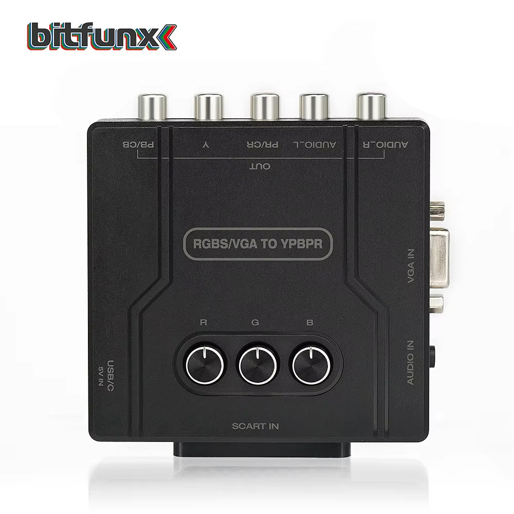 Bitfunx RGBS VGA to YPBPR Component Converter SCART to YPBPR YCBCR For Retro Game Consoles Nintendo6