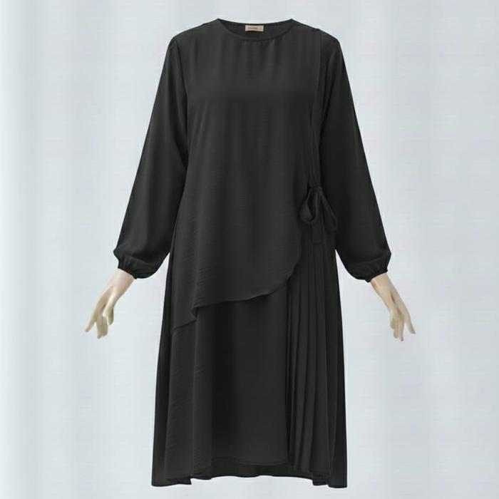 Promo Guncang Tunik adnin putih terbaru trend fashion kekinian tunik muslimah putih trendy jumbo Mus