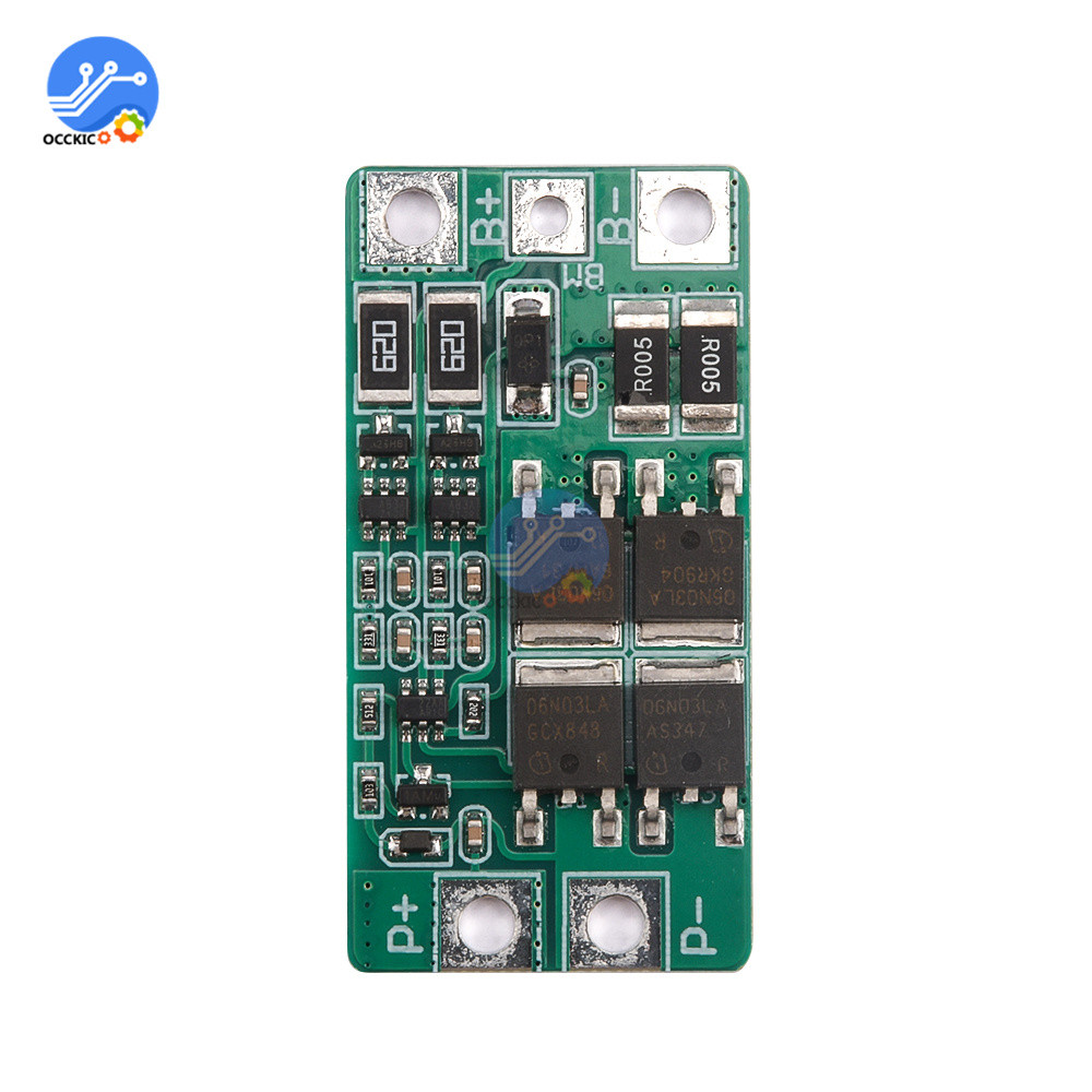 Papan Perlindungan Baterai BMS 2S 10A Lifepo4 dengan Penyeimbang 18650 BMS PCM untuk Pengisian Paket