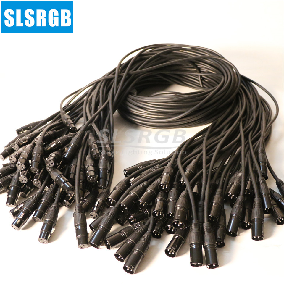 3Pin XLR Dmx512 cable 1.5 meters 2m 3m DMX Cable DMX Line LED Par Moving Head Light Stage Light XLR 