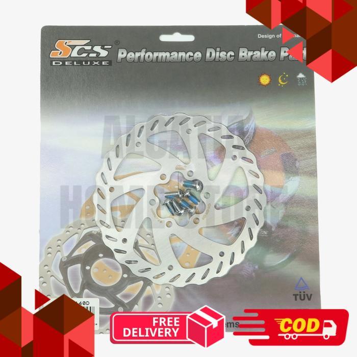 Rotor Sepeda SCS 6 Bolts Piringan Cakram Disc Brake Baut 6 - 140