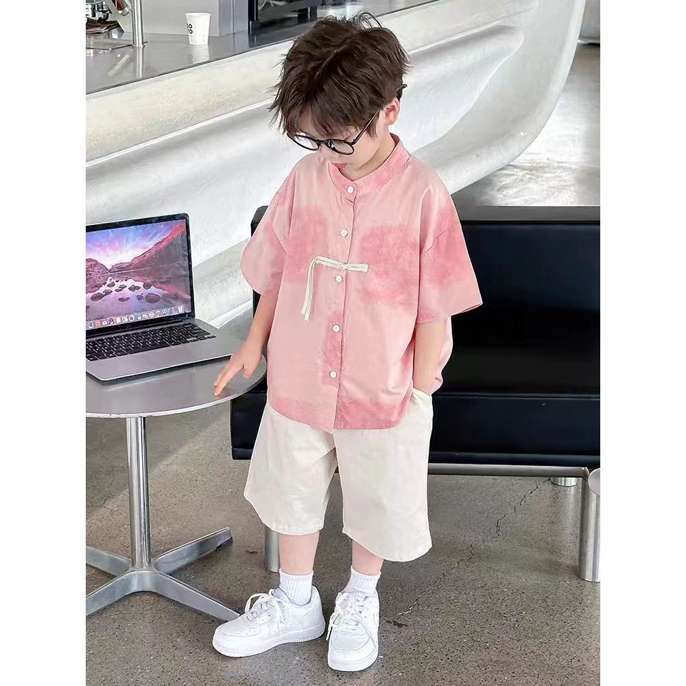 Jas gaya Cina baru berkualitas tinggi untuk anak laki-laki Pakaian modern bergaya Tiongkok berlengan