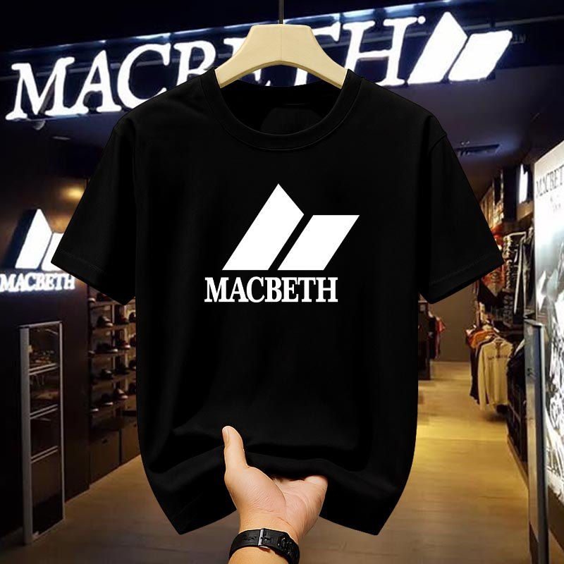 Kaos Macbeth Original 100% Pria Fashion Casual Streetwear Nyaman dan Adem Lengan Pendek T-shirt