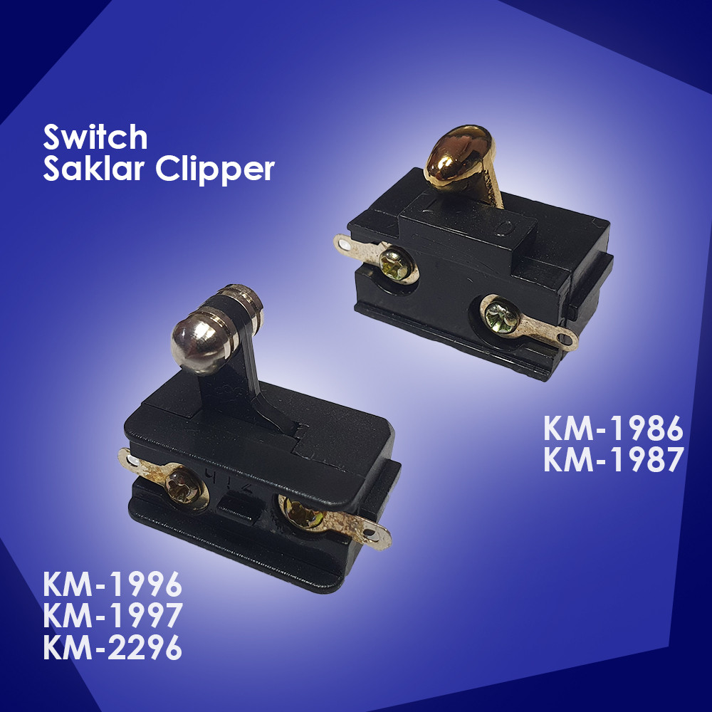 Saklar Clipper Kemei Switch On Off Mesin Cukur Rambut Cordless Sparepart KM-1986 KM-1986