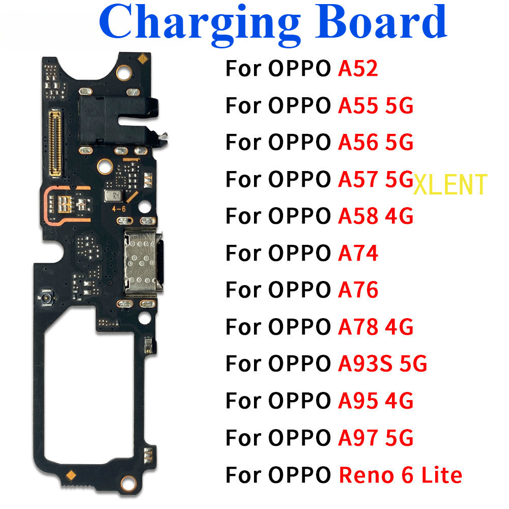 Kabel Fleksibel Papan Konektor Pengisi Daya Port Pengisian Untuk Oppo A52 A55 A93S A56 A57 A97 A58 A