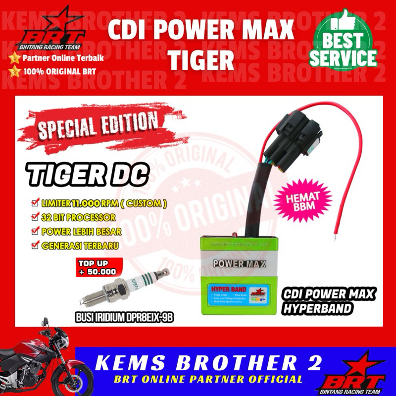 CDI BRT TIGER DC HYPERBAND HIJAU SPECIAL EDITION ORIGINAL BRT