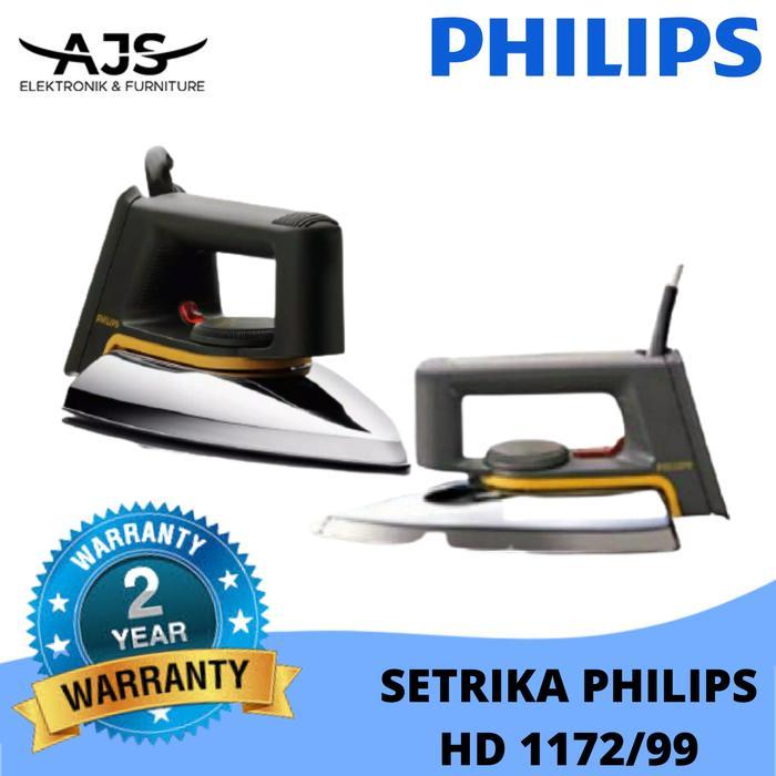 Philips Setrika HD1172 Dry Iron HD1172 Gosokan Philips HD 1172