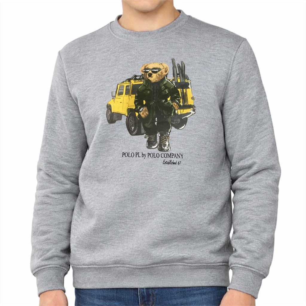 POLO - 7969.61 Sweatshirt Mens Bear - Gray