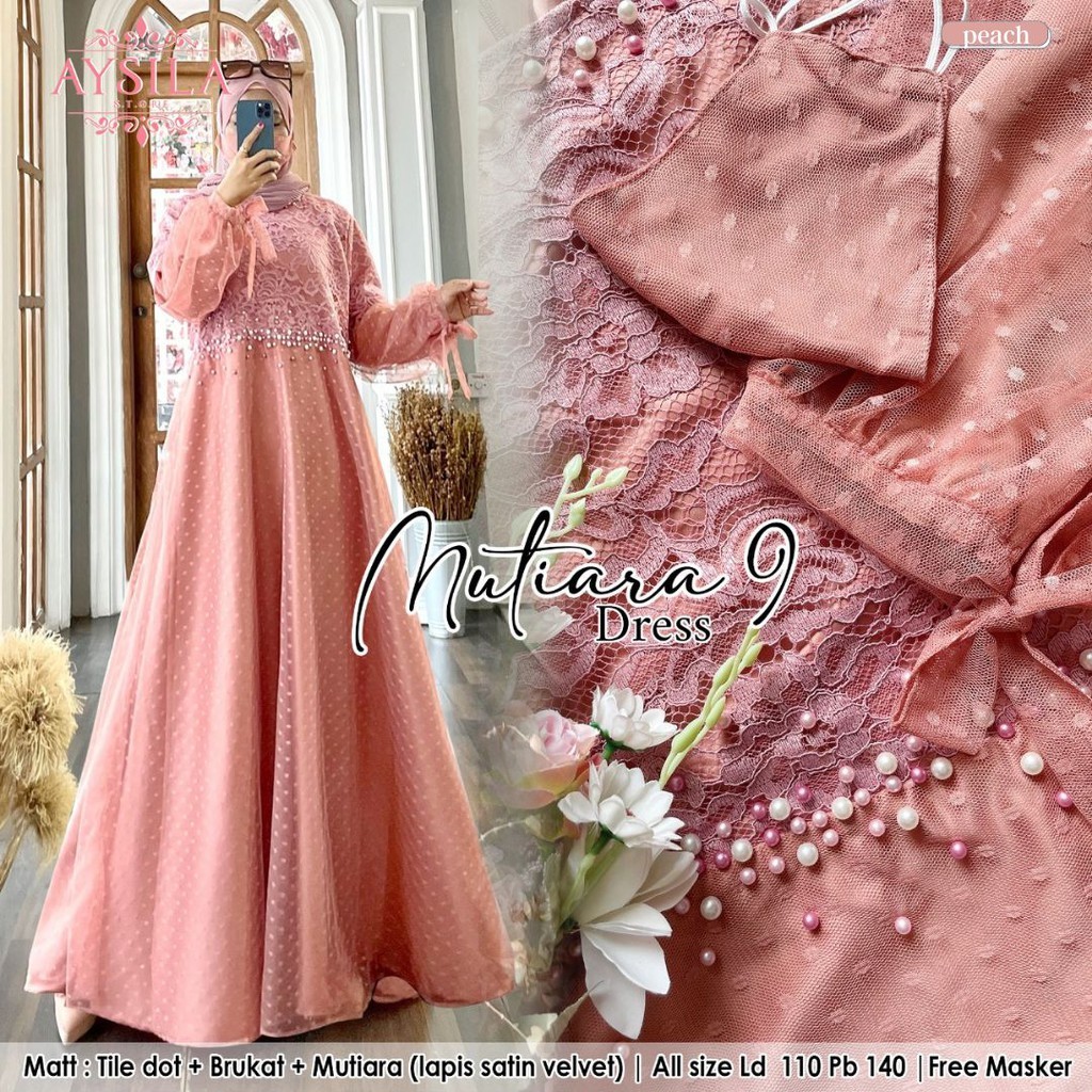 ada grup reseler tanyakan admin jova dress brokat mix ceruty full furing  any - Mutiara dress #9  Ay