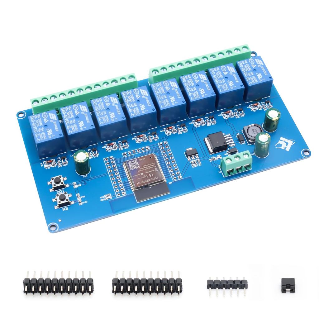 MODUL ESP32 RELAY 10A 8 CHANNEL AC 220 WIFI BLUETOOTH WROOM-32E-A