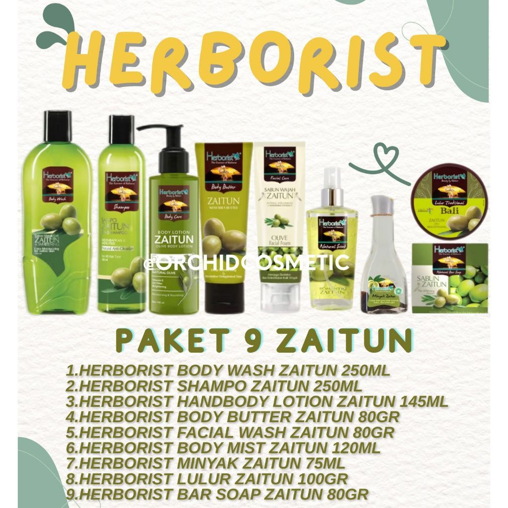 Herborist Paket Zaitun Lengkap / Paket Seserahan Hadiah Pernikahan Herborist Zaitun