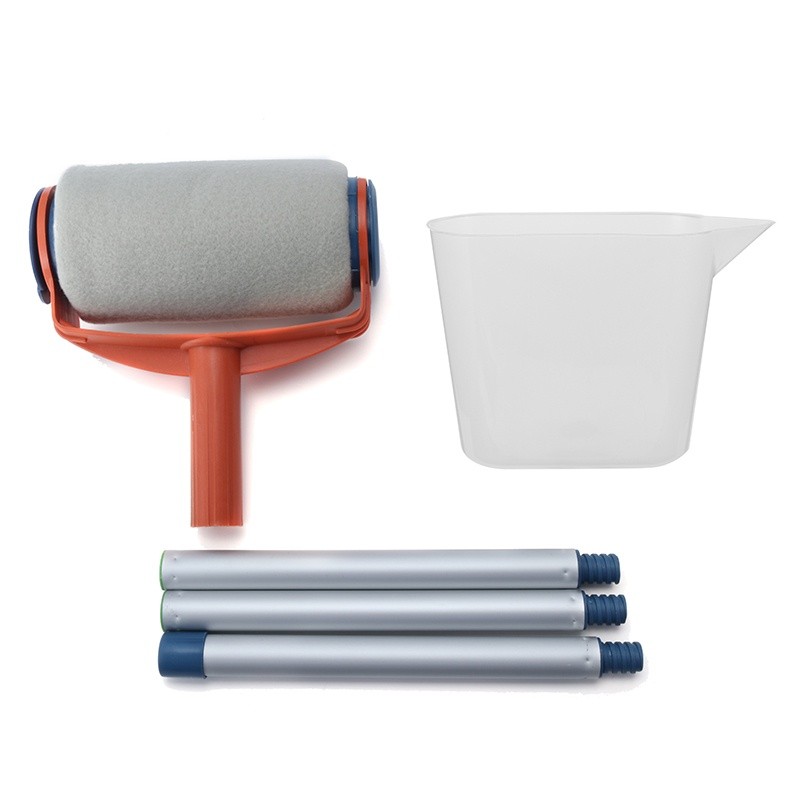 Kuas Rol Kapal Roller Cat Dinding Kuas Cat Cat Kecil Gagang Panjang Kuas Roll Paint Runner Pro Rolle