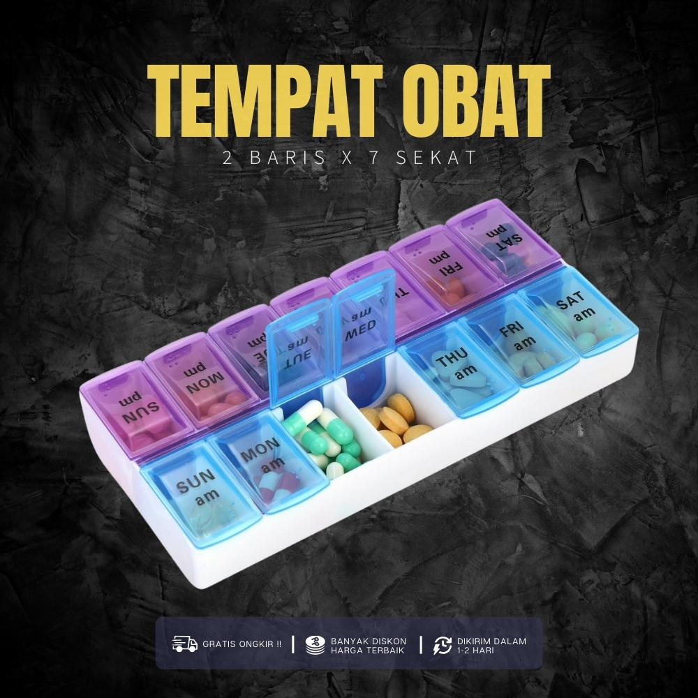 Kotak Obat / Tempat Obat / Tempat Obat Harian / Kotak Obat Harian / Medicine Box / Kotak Obat 7 Hari