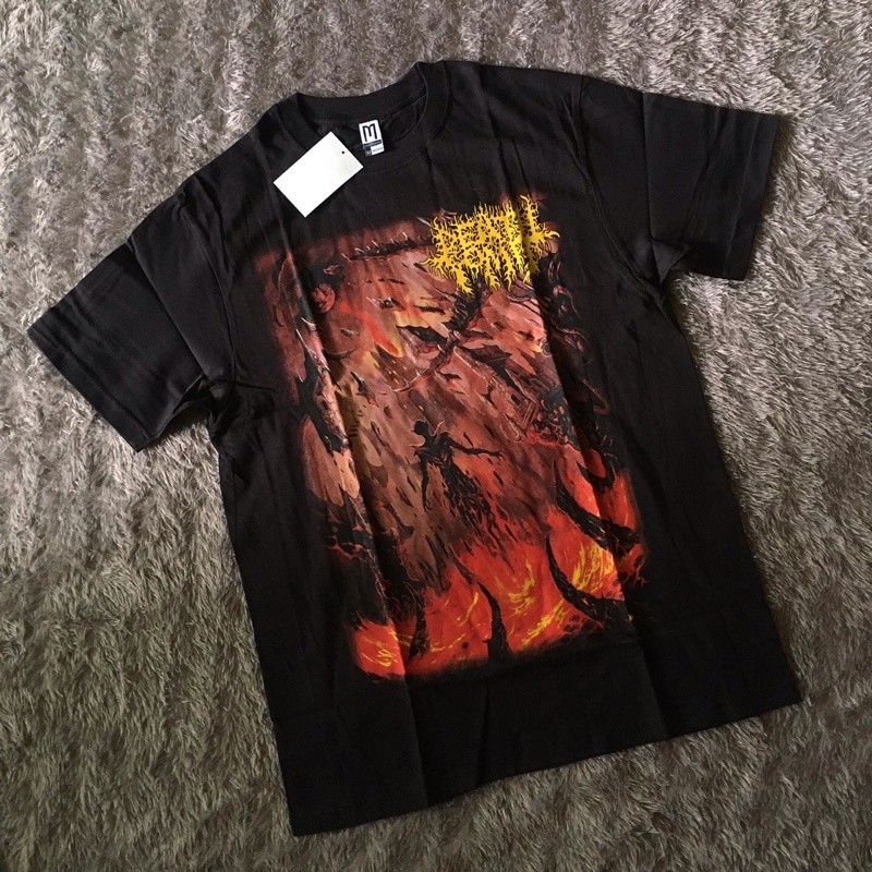 (COD) monggo kaos death vomit original resmiii rare merchandise rilisan 2015 not hammersonic