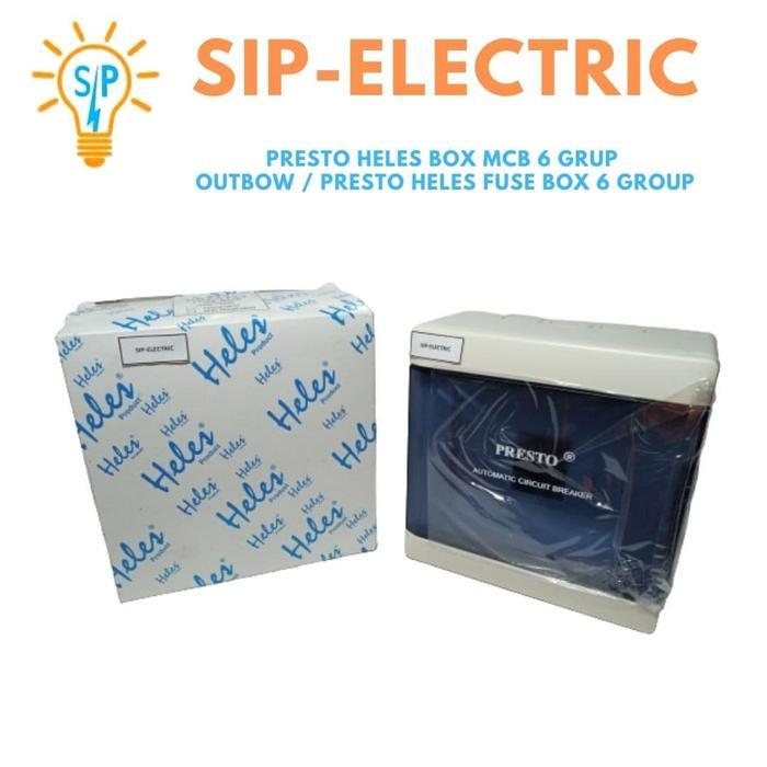 Presto Heles Box MCB 6 Grup Outbow / Presto Heles Fuse Box 6 Group
