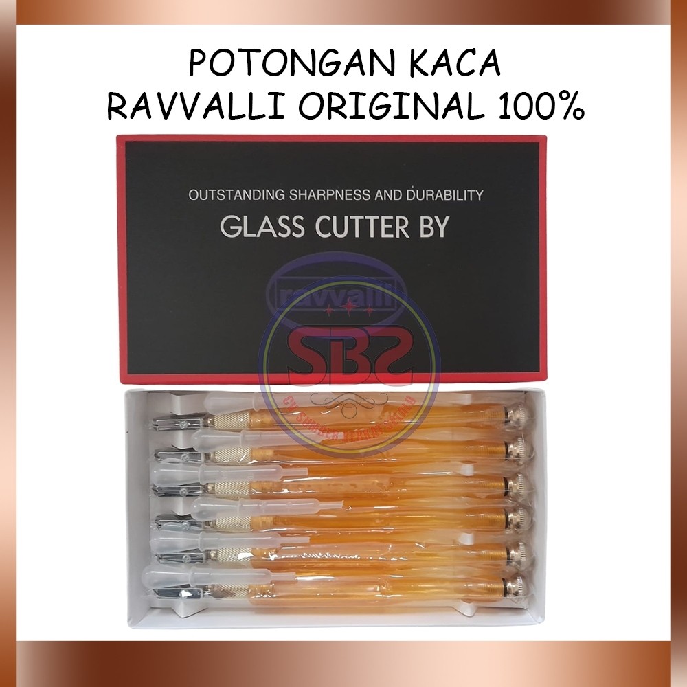 RAVVALLI Pemotong Kaca Ravvalli Original Asli Alat Pemotong Kaca Original Murah Glass Cutter Pisau K