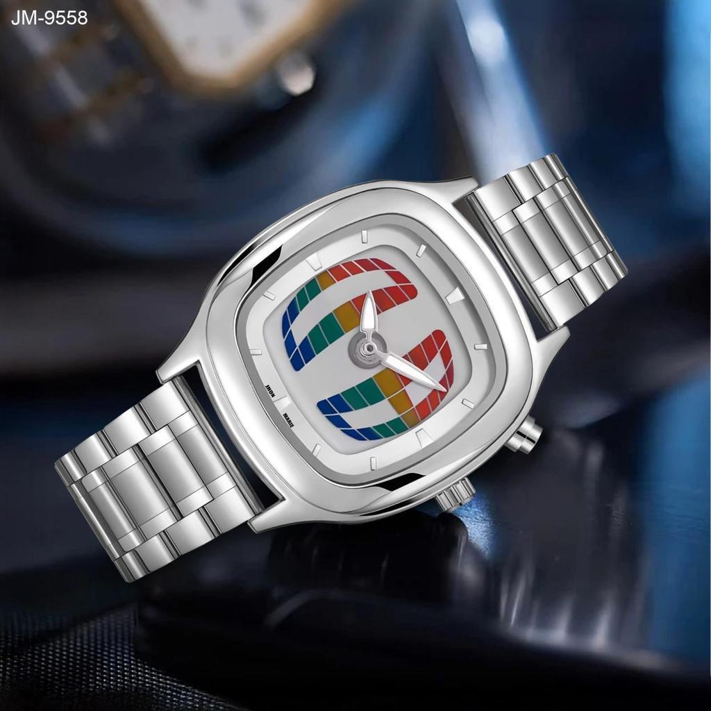 Jhon Marie Jam Tangan Pria dan Wanita 9558 Rantai Digital Fashion Terbaru Original Quartz Stainless 