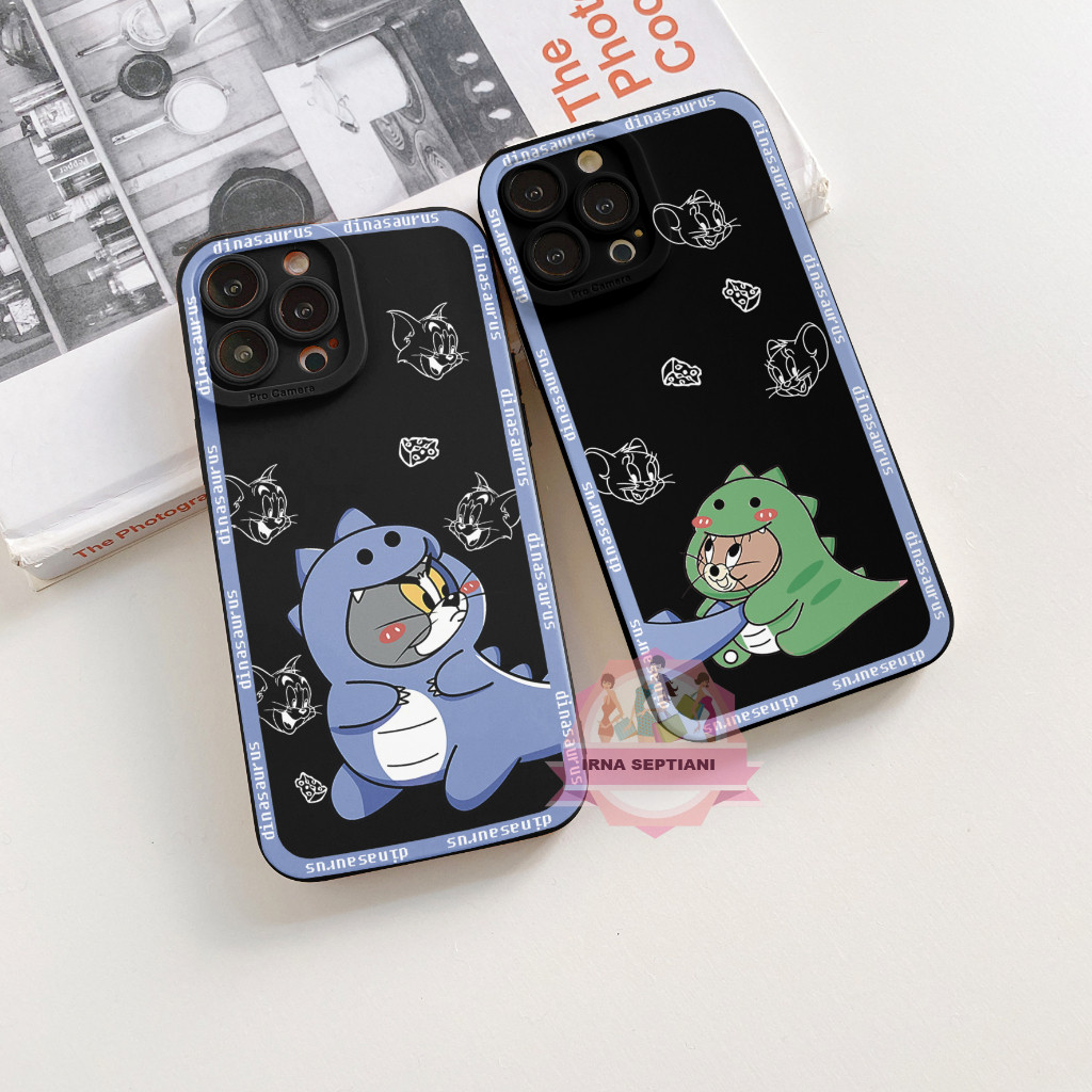 Case Hp Couple dino for oppo vivo xiaomi samsung infinix realme iphone softcase silikon procamera ca