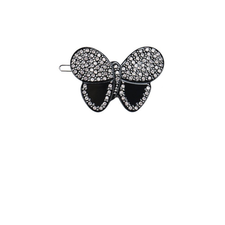 Jepit Rambut Kupu-Kupu Fashion Elegan dengan Zirconia Kubik - Aksesori Rambut Glamour untuk Wanita, 