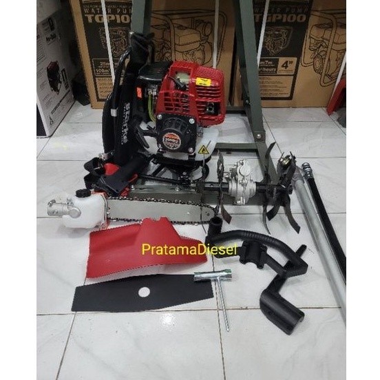 MESIN POTONG RUMPUT GENDONG 4 TAK PRO Paket(3in1) Mesin potong rumput STARKE ST431 4tak+ Cultivator 