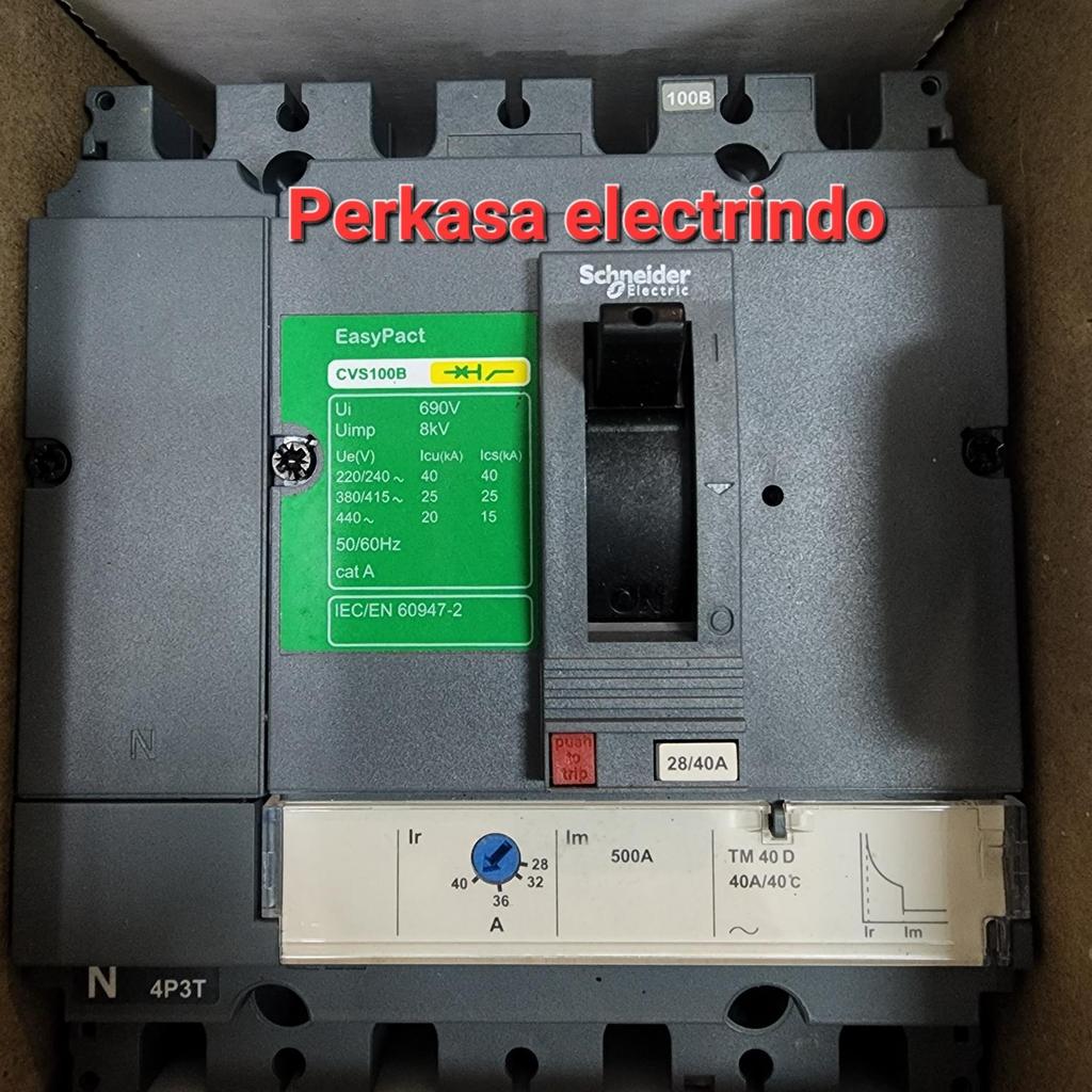 MCCB SCHNEIDER CVS100B 4P 40A LV510313