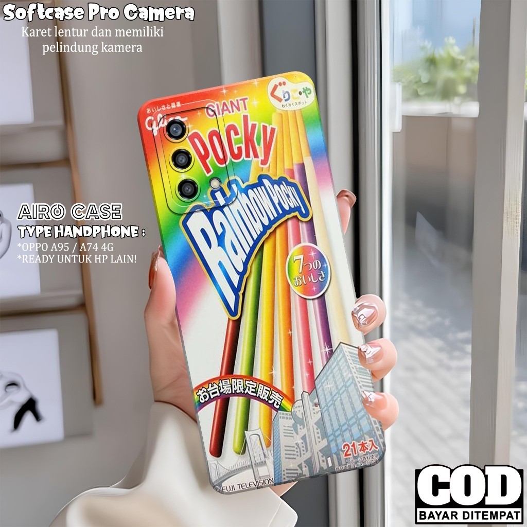 Softcase OPPO A95/ A74 4G Terbaru Case OPPO A95/ A74 4G Fashion Case MAKANAN Casing OPPO A95/ A74 4G