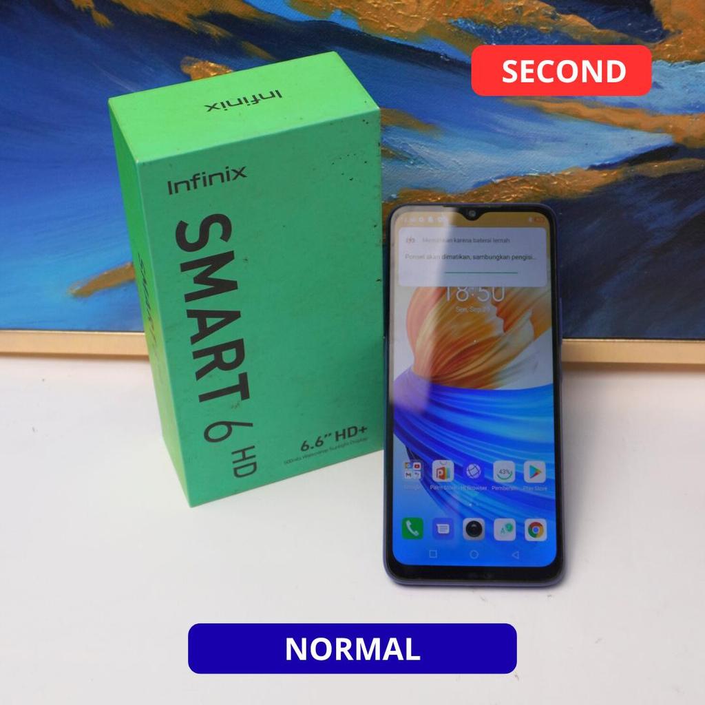 INFINIX SMART 6 2/32 HP SECOND ORIGINAL SINAR MUTIARA CELL