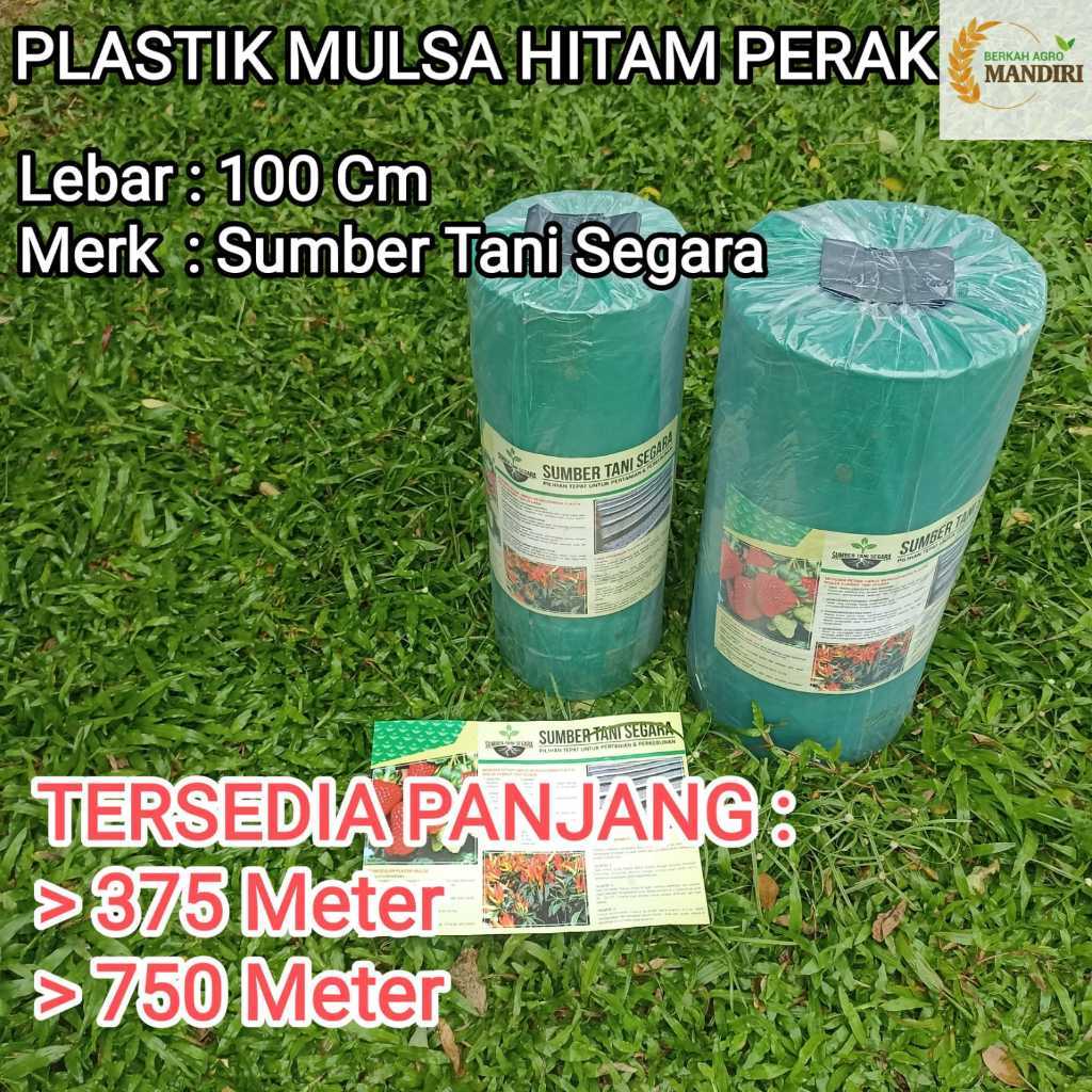 PLASTIK MULSA HITAM PERAK LEBAR 100 CM