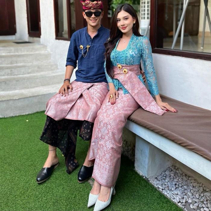 COUPLE SEMI SONGKET SEMBAHYANG BALI - 1, Couple