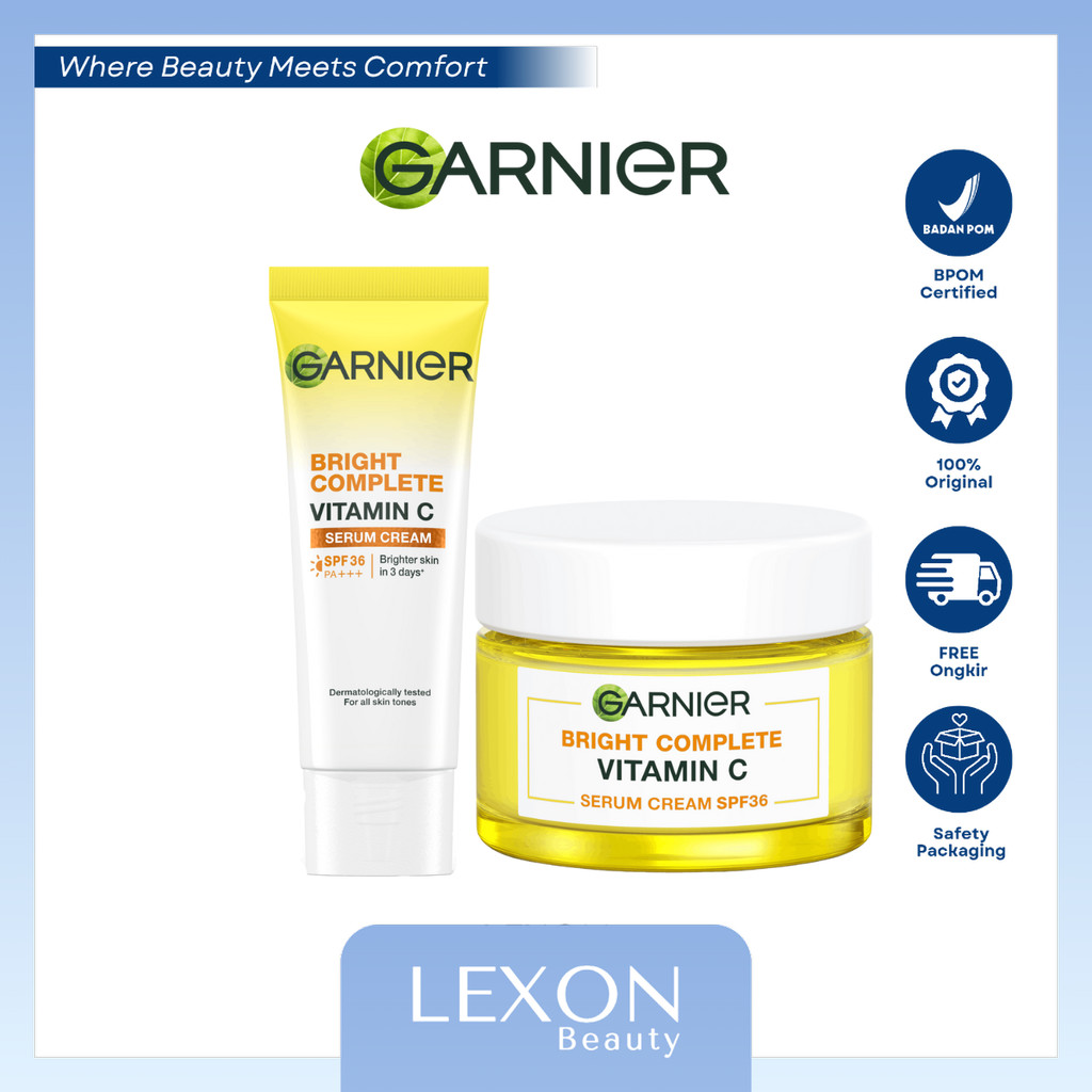 [Garnier] Bright Complete Vitamin C Serum Cream SPF 36